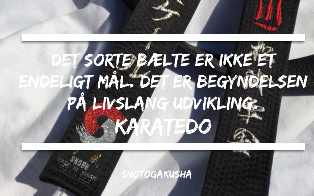 På vej mod det sorte bælte